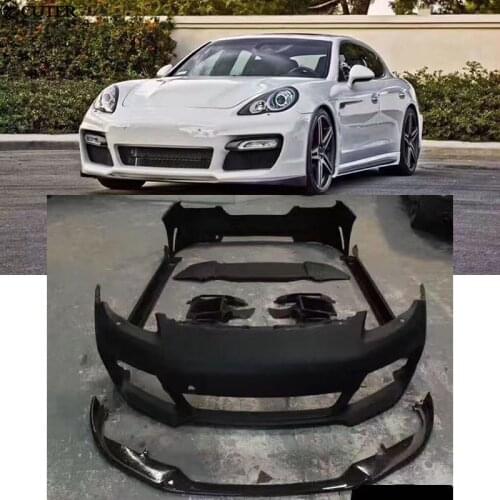 970 Carbon fiber FRP Car body kit front bumper rear bumper side skirts rear spoiler for Porsche Panamera 970 10-15