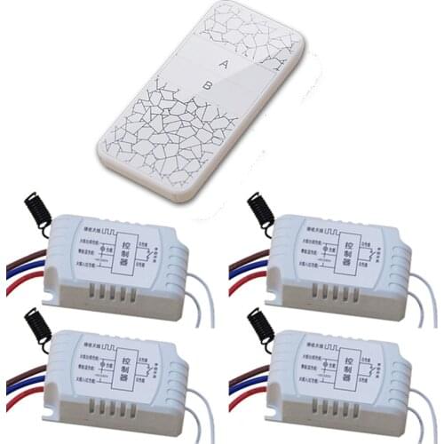 AC220V RF Wireless Remote control switch Remote Controller Relay Receiver Transmitter with Manual Function