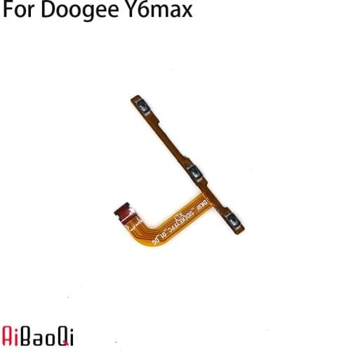AiBaoQi New Original Main Doogee Y6 Max Power On/Off+Volume FPC Key Up/Down Button Flex Cable FPC For Doogee Y6 Max