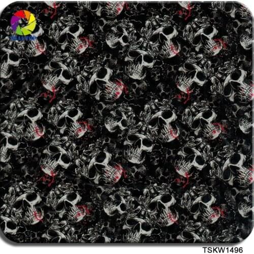 Free shipping TSAUTOP Width 0.5m skull hydro dipping film for aquaprint WDF1496