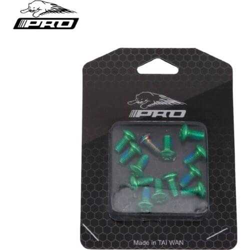 12 Pcs Bicycle Disc Brake Rotor Bolts IIIPRO M5x11.5mm Alloy Steel Colorful T25 Torx Fixing Screws Iamok Mountain Bike Parts