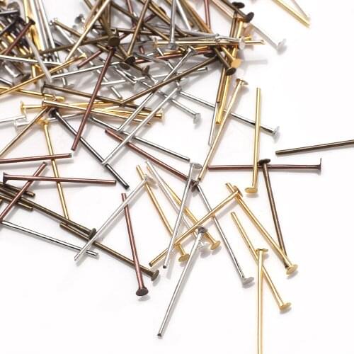 Mixed 7Colors 20/24/30mm Stainless Steel Eye Head Pins Findings For DIY Jewelry Making Necklace Bracelet Accessories Needlework