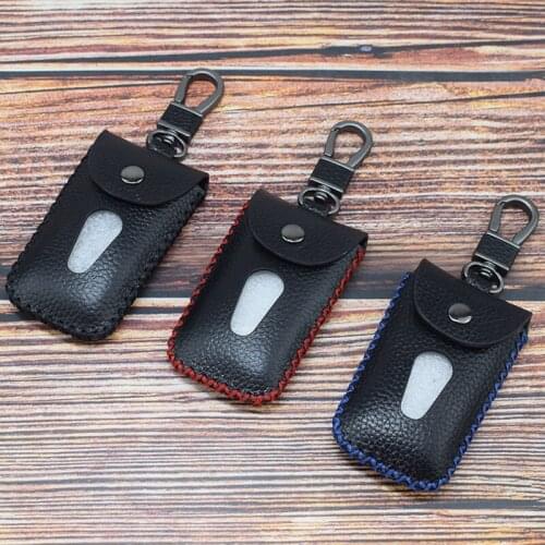 Genuine Leather Car Key Wallets Personalized Gift handmade vintage car key holder Housekeeper Keys Organizer Covers Key Case Bag