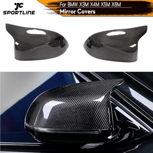 For BMW X3M F97 X4M F98 X5M F95 X6M F96 2018 - 2020 Side Rearview Mirror Covers Caps Side Mirror Covers Caps RHD / LHD
