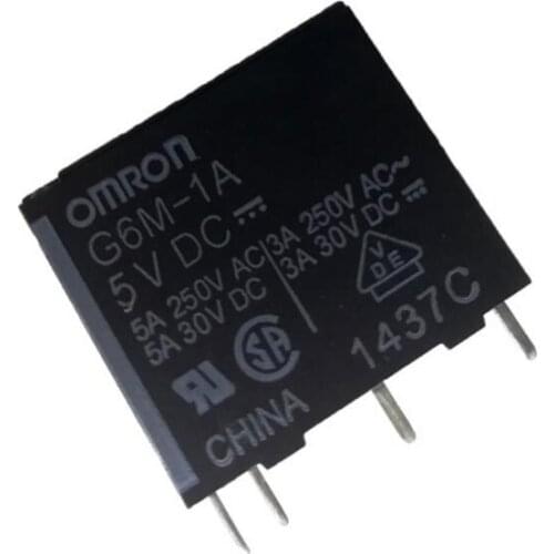 G6M-1A-DC5V A set of normally open 5VDC electromagnetic relay