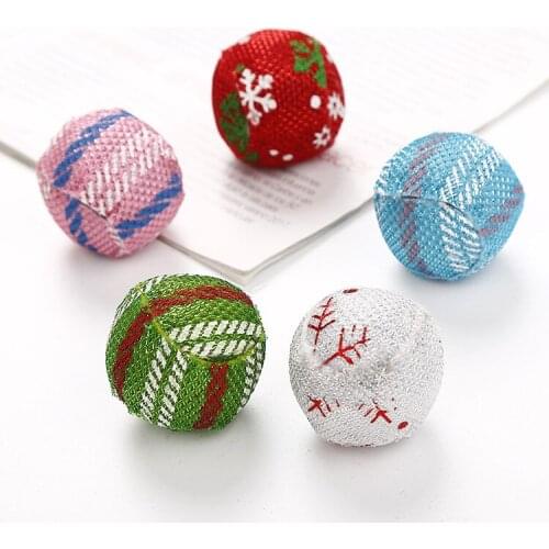 Cat Toy Ball Stick Cloth Favorite Pet Supplies Christmas Series