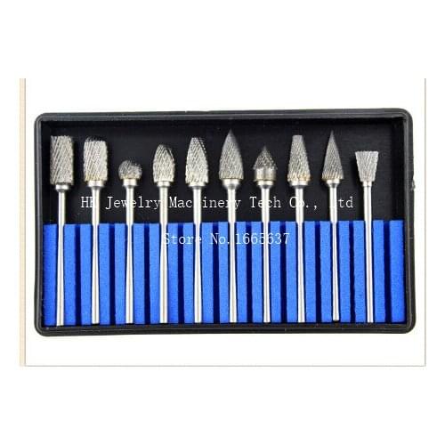 3*6 mm Tungsten Carbide Burs Set Dental Bur Diamond Tool Head Dia 6 mm 10 pcs / box Jewelry Making Tools Jewelry Hobby Tools