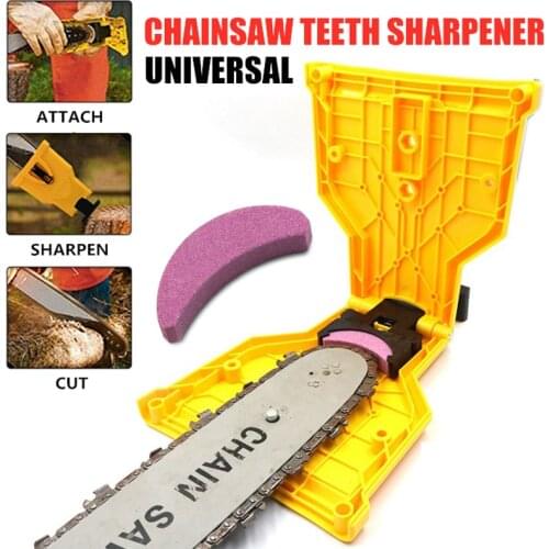 Chainsaw Sharpener Tool for Woodworking Grinding with Teeth & Sharpening Stone Portable Grinder Tool Small Whetstone