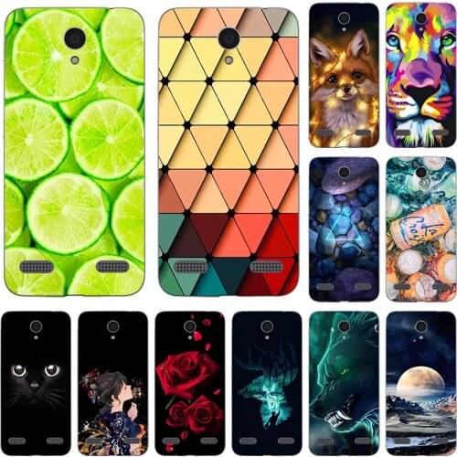 Fashion Printed Case for ZTE Blade A520 A521 Cover Original Cute Printing Drawing soft silicone Phone Case Shell
