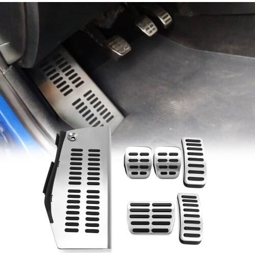 LHD pedal for Volkswagen Polo vw Golf 4 Bora Beetle RSi GTI R32 for Audi A3 SEAT Leon 1m Toledo 1L stainless steel footrest