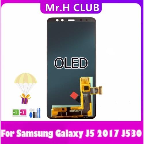 Tested OLED For Samsung Galaxy J5 Pro 2017 J530 LCD Display For Samsung J5 2017 J530 LCD Screen Touch Digitizer Assembly + Tools
