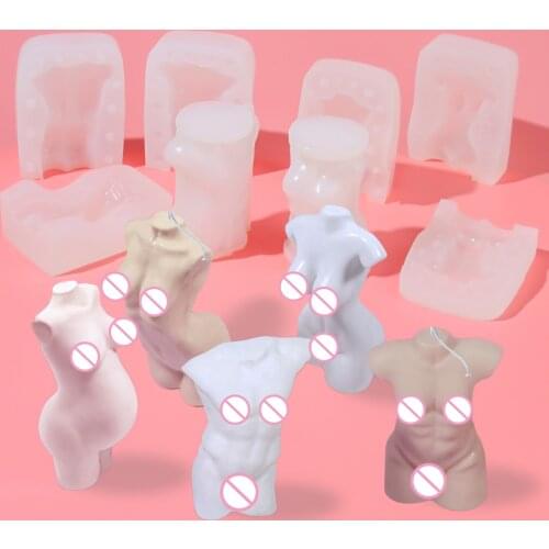 Diy large size soap gypsum handmade candle woman human female body Goddess torso silicone mold 10cm 13cm 15cm 21cm