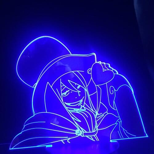 Blue Exorcist Mephisto Pheles Remote Control 3D Lamp Anime for Bedroom Decorative Nightlight Birthday Gift Arylic Night Light