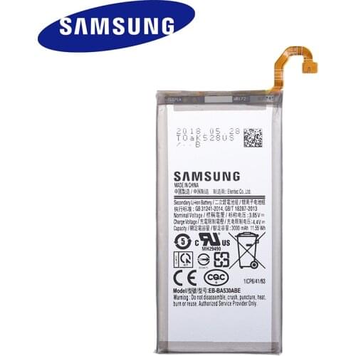100% Original Samsung Replacement Phone Battery EB-BA530ABE For Samsung Galaxy Galaxy A8 2018 (A530) A530 SM-A530F 3000mAh