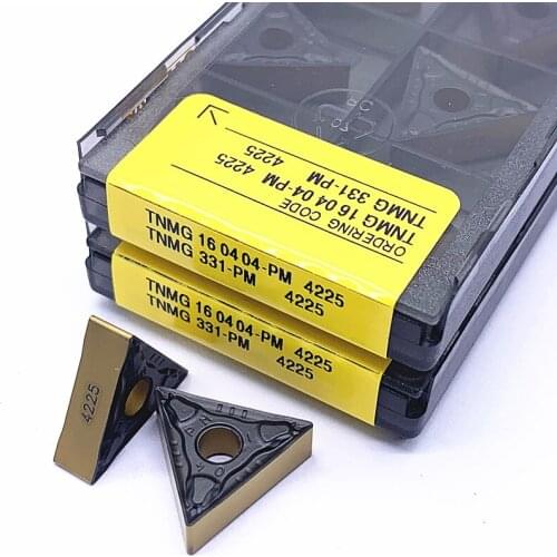 TNMG160404 TNMG160408 PM4225 External Turning Tool 100% Carbide Insert CNC Cutting Tools TNMG 160404 160408 PM 4225 Inserts