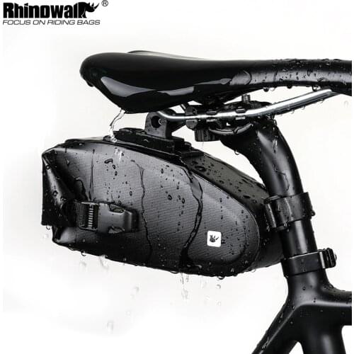 Rhinowalk Rain Bike Bag Bicycle Saddle Bag Reflective Rear Large-Volume Seatpost Mountain Bike an zuo bao Bike Bag Accessories