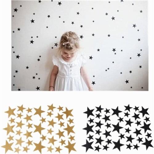 Stars Pattern Vinyl Wall Art Decals Nursery Room Removable Decoration Wall Stickers for Kids Rooms Home Decor KO893920
