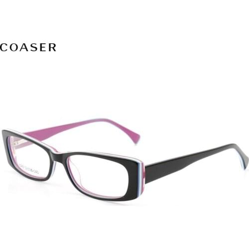 Top High Quality Retro Fashion Bicolor Acetate Round Circle Glasses Frame Women,Men Miopia Eyeglasses Prescription Eyewear