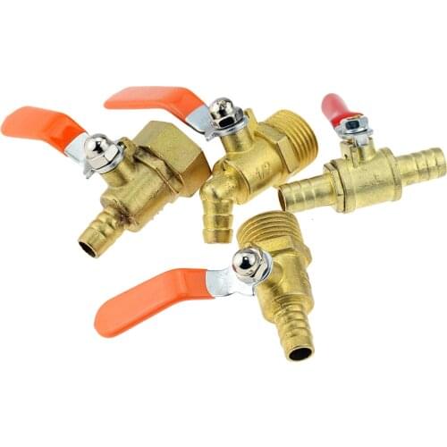 1PC 4TYPES 10mm Motorized Ball Valve Car Drain Valve Brass Faucet Switch