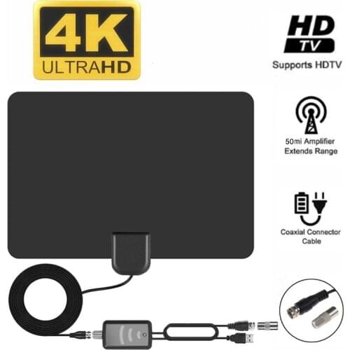 1PCS 960 Mile Range Mini TV Antenna HD Indoor Digital Antenna ATSC Standard Signal Reception HDTV Antenna UHF/VHF Signal Booster