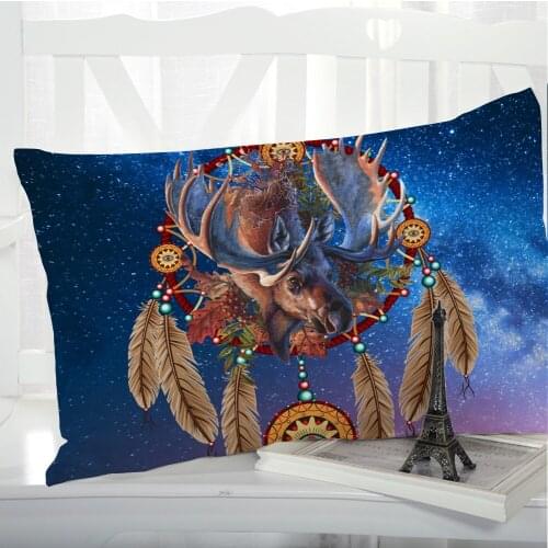 1pc Pillow cover Pillow case Luxury Bedding Pillowcase Pillowcovers decorative Customizable size 3D Print Nordic deer