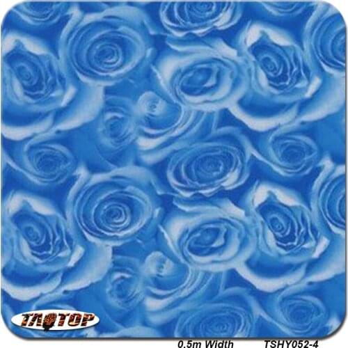 5Sqm TSY052-4 0.5M Width Transfer Film Water Transfer Printing Hydrographic Films Printing Hydrographics Blue Flower
