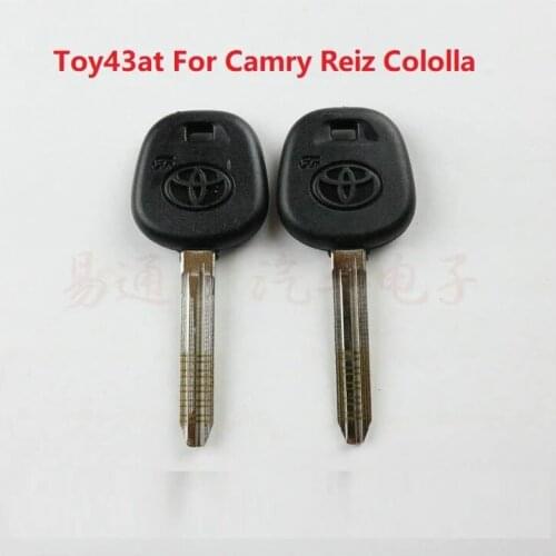 5pcs Toy43at Engraved Line Key for Toyota Camry Reiz Corolla car key scale shearing teeth blank