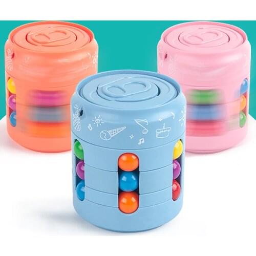 Antistress Cube Magic Can Spinning Top Little Magic Bean Childrens Decompression Relax Pressure Brinquedos Baby Kids Toys