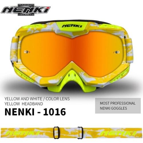 Free shipping 1pcs NENKI Motocross Off-Road Glasses Riding Biker Sunglasses Choppers Glasses Lens Safety Motorcycle Glasses