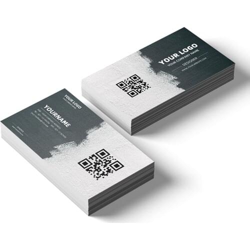 Free Design 100pc/200pc/500pc/1000pc/lot Paper business card 300gsm paper cards with Custom logo printing Free Shipping90*54mm