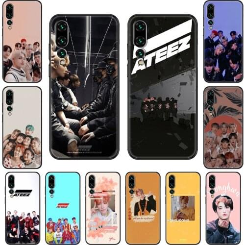 KPOP ATEEZ HongJoong SeongHWA Phone case For Huawei P 8 10 20 30 Smart Plus 2019 Z Lite Pro 2017 2019 black luxury waterproof