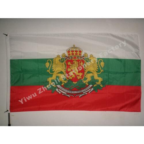 Bulgaria President Flag 150X90cm (3x5FT) 120g 100D Polyester Double Stitched High Quality Free Shipping