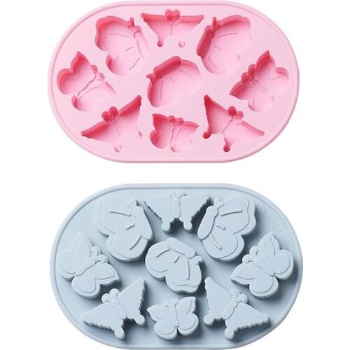 Butterfly Cake Mold Silicone Baking Ice Cube Trays for Cake Chocolate Candy Pudding Gummy Chocolate Mold Cake Decorating Tools