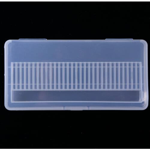 30-hole Plastic Empty Bracket Bracket for Milling Cutter Display Container Box Nail Tool Nail Drill Bit Storage Box SAB5-1