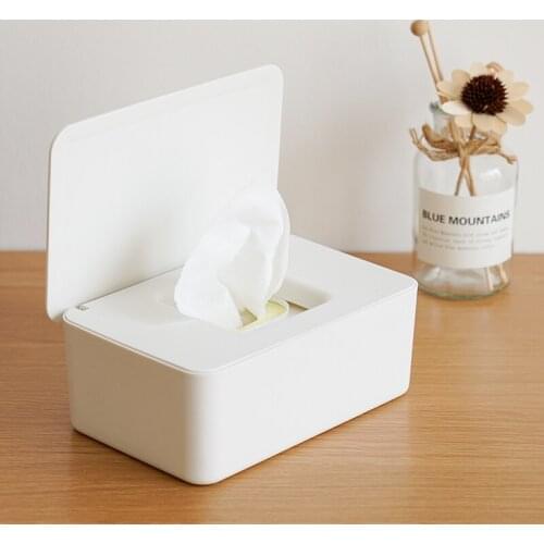 Tissue Box Wet Wipes Dispenser Holder Dry Wet Tissue Paper Case Box Wipes Napkin Storage Box Holder Container MJ805