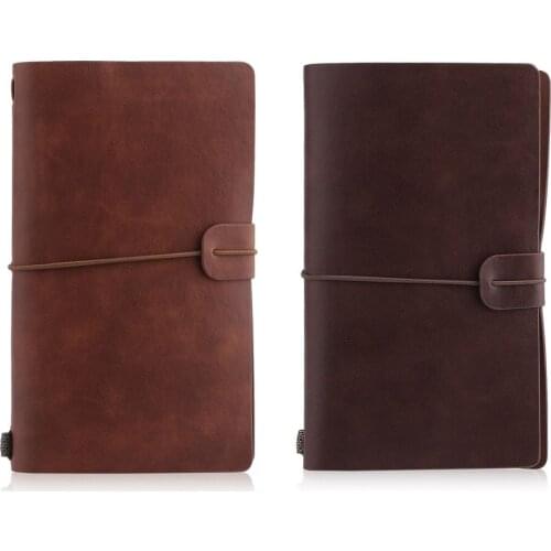 Hot Sale 100% Genuine Leather Notebook Handmade Vintage Cowhide Diary Journal Sketchbook Planner TN travel notebook cover