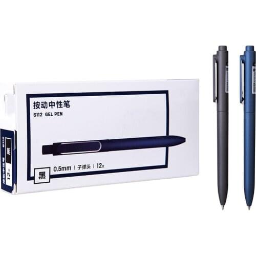 0.5mm Metal Gel Pen with Refills Sign pen Black Ink Smooth Refill Ink for for School Office ballpoint pen