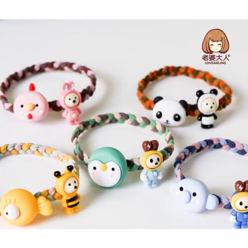 Cartoon Little Animal Panda Chick High Elastic Hair Ring Cute Japanese and Korean Hair Band for Girls Hair Accessories