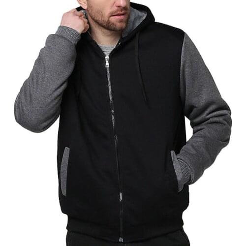 Winter Autumn Men Patchwork Sweatshirts Warm Fleece Parkas hoodies Thick Large Size 4XL 8XL 9XL 10XL Oversize Hoody Coat Black