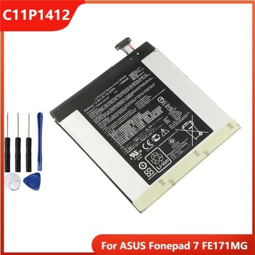 Original Phone Battery C11P1412 For ASUS Fonepad 7 Fonepad7 FE171MG Authentic Replacement Rechargable Batteries 3948mAh