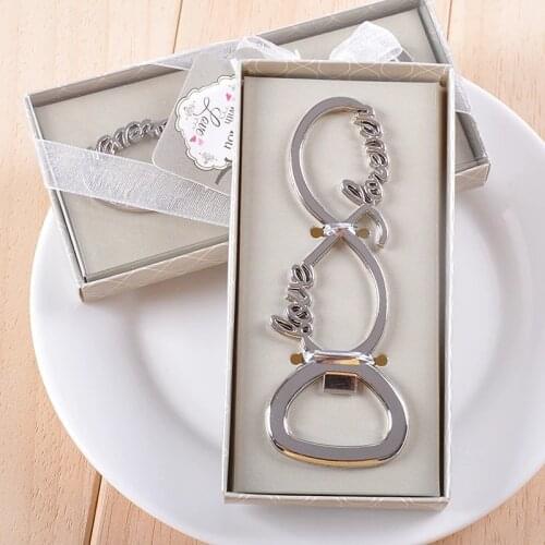 Personalized Beer Opener With Exquisite Box 10 Piece / Lot Wedding Favors Souvenir Gifts Musical Note Alloy Party Guest Gifts