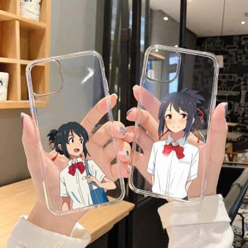 Anime your name Phone Case Transparent soft For iphone 5 5s 5c se 6 6s 7 8 11 12 plus mini x xs xr pro max