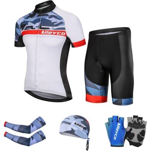 2020 Cycling Clothing Man Cycling Set Bicycle Clothing Breathable Anti-UV Bike Wear MTB Short Sleeve Cycling Jersey Sets