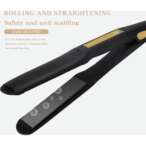 Hair Straightener Tourmaline Ceramic Heating Water Ion Hair Care Fast Heating for 30 Seconds Dry Flat Iron Wet Dual Purpose