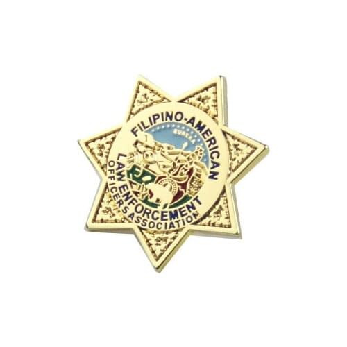 High quality star badge cheap custom badge China k200301