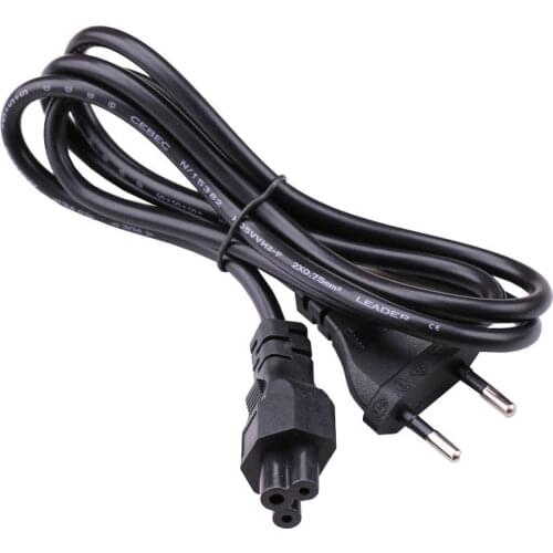 High quality 3 Prong Battery Power Charger Supply Adapter Cord AC Plug Cable For Laptop Notebook EU US AU UK flower Cable