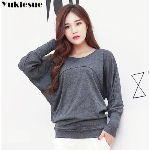 Plus Size Women T Shirt Turtleneck Velvet Tops Long Sleeve Letters Cotton Basic Women T Shirt 2019 batwring sleeve Tee Shirts