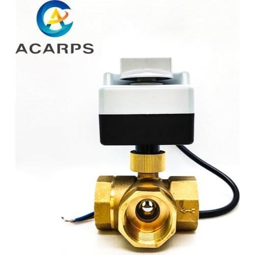 1" Manual-Automatic Integrated Electric Ball Valve Three-Way Three-Wire Two-Control 220VAC
