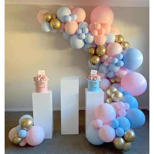 160pcs BOY OR GIRL Gender Reveal balloon garland arch kit Pink Blue for Baby Shower Birthday Party decoration Backdrop ballons