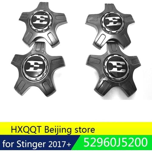 52960 J5200 Genuine Lettering Wheel Center Hub Cap 19" 4Pcs For Kia Stinger 2017 52960J5200